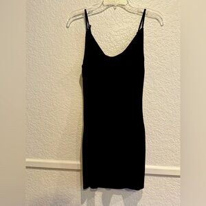 Forever 21 Black Cowl Neck Mini Dress Sz S